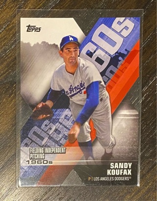 Sandy Koufax die-cut insert