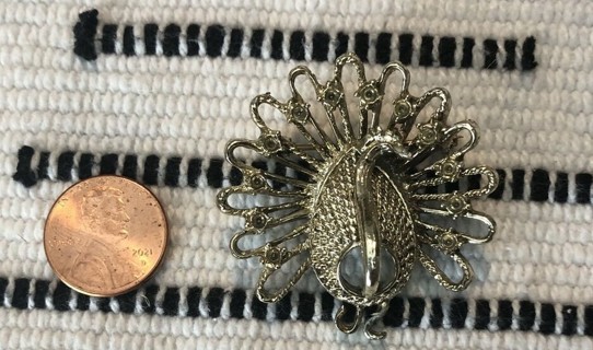 Vintage Peacock Brooch