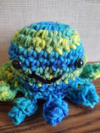 Hand Crocheted Amigurumi Octopus 