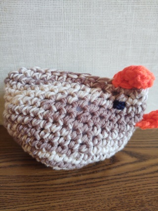 Hand Crocheted Amigurumi Chicken 