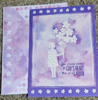 Beautiful Religious Birthday Card & Matching Envelope