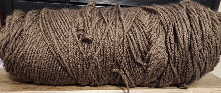 Brown Yarn - total weight is 5.5 ozs