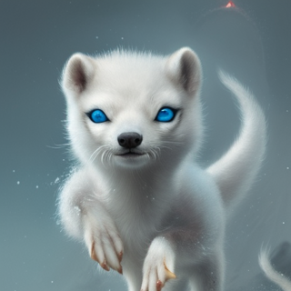 Listia Digital Collectible: Baby Arctic Weasel