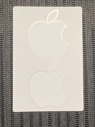 4 Apple Logo Stickers
