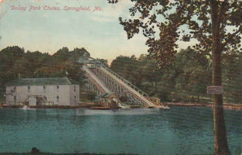 Vintage Used Postcard: 1910 Doling POark Chu=tes, Springfield, MO