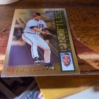 1996 topps profiles by tony Gwynn tom glavine baseball card 