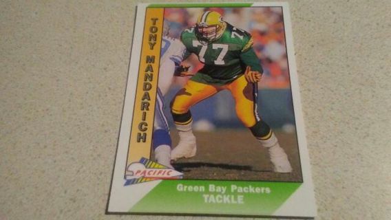 1991 PACIFIC TONY MANDARICH GREEN BAY PACKERS FOOTBALL CARD# 161