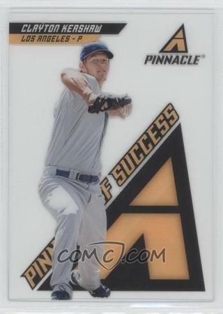 CLAYTON KERSHAW 2013 PINNACLE PINNACLE OF SUCCESS SEE-THROUGH ACETATE INSERT LOS ANGELES DODGERS