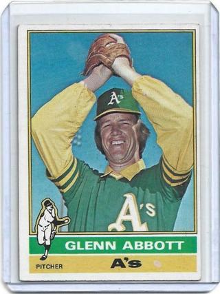 1976 TOPPS GLENN ABBOTT CARD