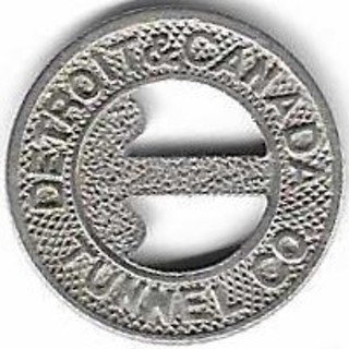 Detroit & Canada Tunnel Co. Fare Token