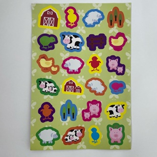 Farm Animals Sheet of Stickers 