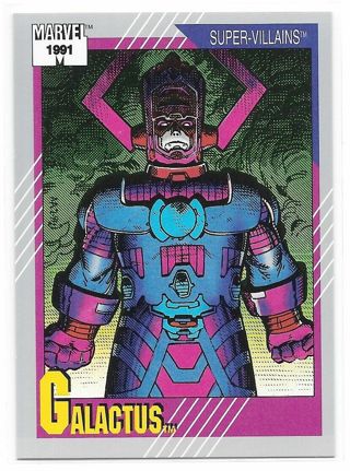 1991 Marvel Super Heroes Trading Card Series 2 Impel Galactus #59 Card