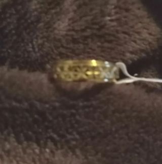 Random stainless steel diamond etched spinner ring nip
