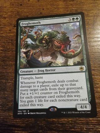 Magic the gathering mtg Froghemoth rare card Forgotten Realms