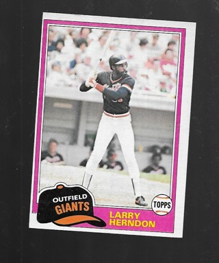 1981 TOPPS LARRY HERNDON #409