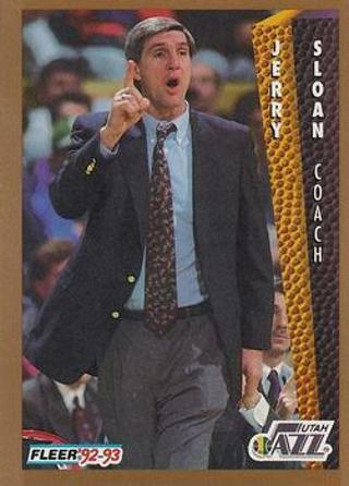 Tradingcard - NBA - 1992-93 Fleer #226 - Jerry Sloan CO - Utah Jazz