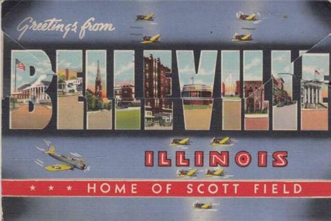 World War II Unused Belleville, IL Post Card