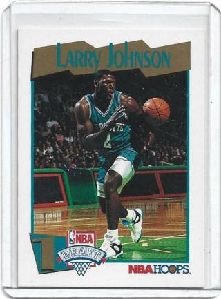 1991 HOOPS LARRY JOHNSON ROOKIE CARD