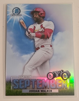 2023 Bowman Chrome Sights on September Jordan Walker #SOS-19 RC - St. Louis Cardinals