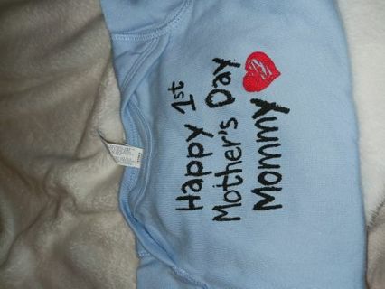 Baby 1st Mother's day onesies size 6m