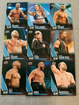 AEW Upper Deck 2021 Complete Base Set Of Wrestling Cards *Please Read Ad*