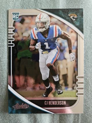 2020 Panini Absolute Rookie CJ Henderson