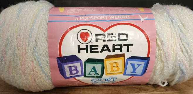 NEW - Red Heart Baby Sport Yarn - "Baby Print" 