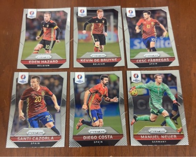 2016 Panini Prizm euro soccer lot