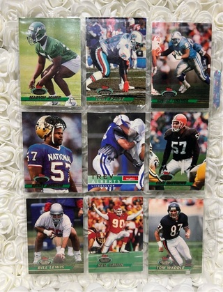 Set Of 9 Football Cards