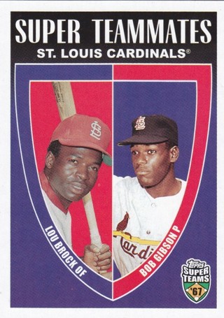 Lou Brock / Bob Gibson 2002 Topps Super Teams Super Teammates St. Louis Cardinals