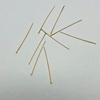 Gold 2” Headpins Jewelry Supply 