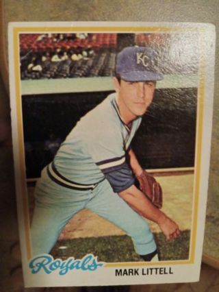 1978 TOPPS MARK LITTELL KANSAS CITY ROYALS BASEBALL CARD# 331