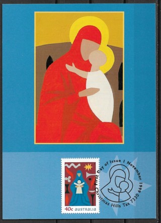 1999 Australia Sc1795 Madonna & Child maxi card