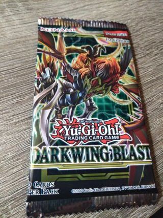 BRAND NEW YU-GI-OH BOOSTER DARKWING BLAST 9 CARD PACK