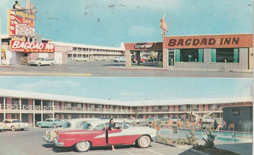 Vintage Used Postcard: C: 1972 Bagdad Inn, Las Vegas, NV