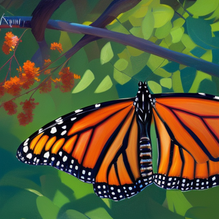 Listia Digital Collectible: Colorful Monarch butterfly