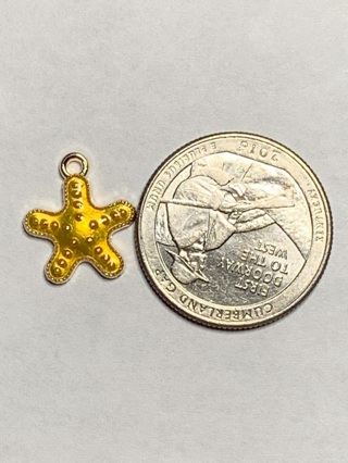 YELLOW CHARM~#22~1 CHARM ONLY~FREE SHIPPING!