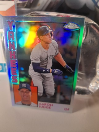 2019 Aaron Judge Topps Chrome Refractor Yankees