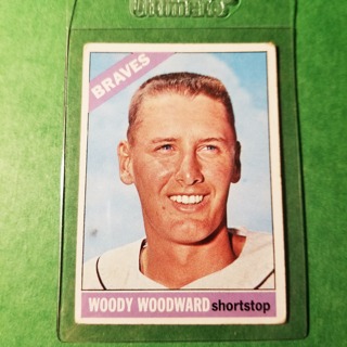 1966 - TOPPS BASEBALL CARD NO. 49 - WOODY WOODWARD - BRAVES