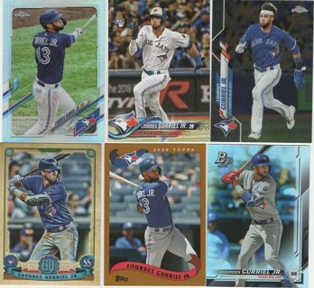 Fantastic Set of 6 Lourdes Gurriel Jr Arizona Diamondbacks w/RC & Refractor!