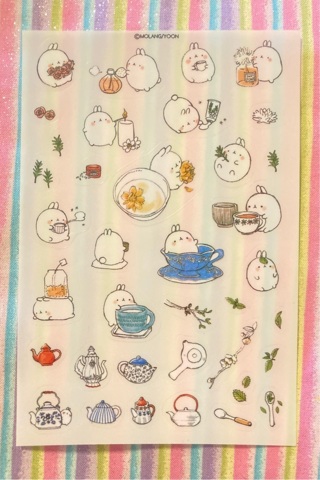 Kawaii Molang stickers 