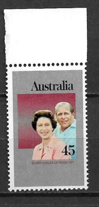 1977 Australia Sc660 Queen Elizabeth II and Prince Philip MNH