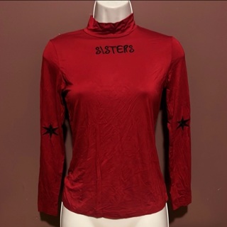 New Red Sisters Logo Longsleeve Top Size Small