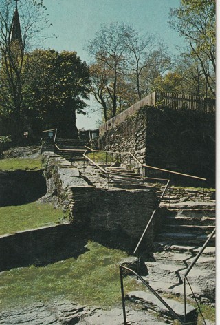 Vintage Unused Postcard: (gin10): Natural Stone Steps. Harpers Ferry, WV