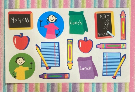 School Teacher sticker sheet 