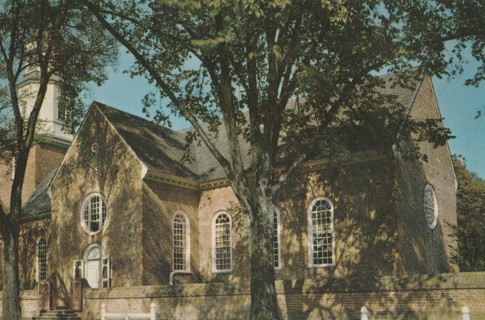 Vintage Unused Postcard: GIN: Bruton Parish Church, Williamsburg, VA