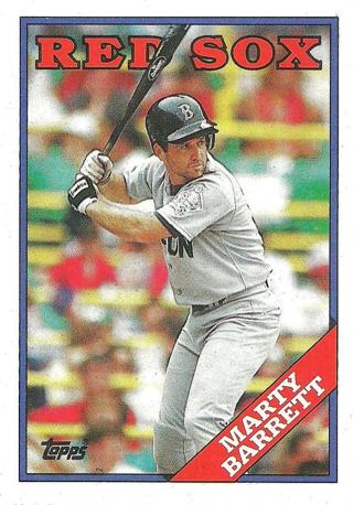 Marty Barrett 1988 Topps Boston Red Sox