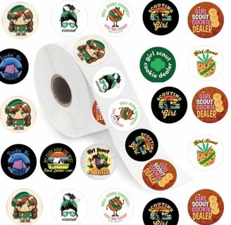 ↗️⭕(10) 1" GIRL SCOUT COOKIE (420) STICKERS!! (SET 2 of 2)⭕READ DESCRIPTION⭕NOT FOR MINORS