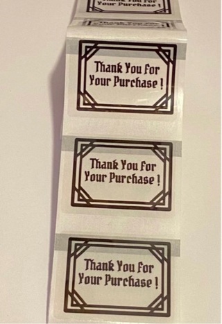 Thank You label Stickers 