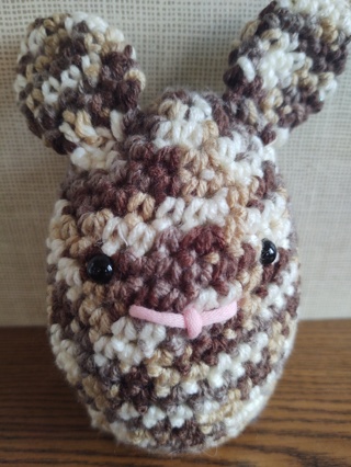 Hand Crocheted Amigurumi Rabbit